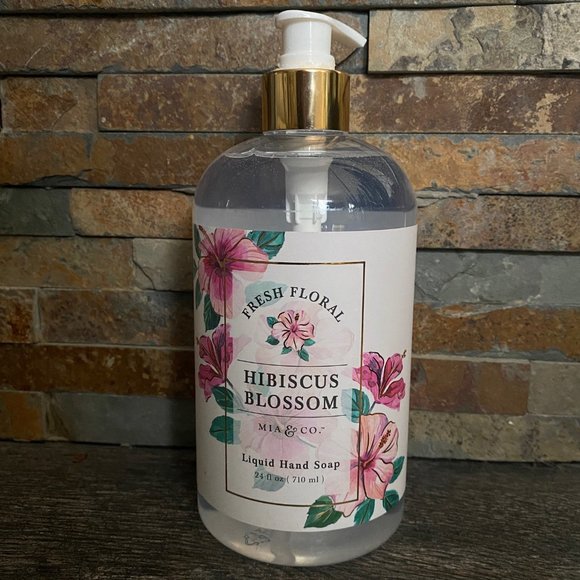 Mia & Co-Hand Soap Wash Pump-XL 24 oz-HIBISCUS BLOSSOM - Picture 1 of 1